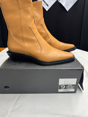 THERAPY leather boot caramel AU 9