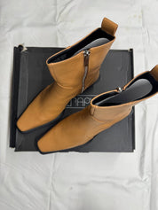 THERAPY leather boot caramel AU 9