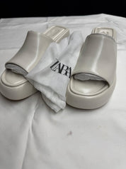 ZARA chunky beige sandal mule EU41