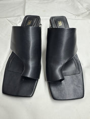 ZARA leather black mule EU41